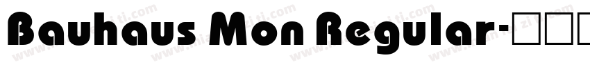 Bauhaus Mon Regular字体转换